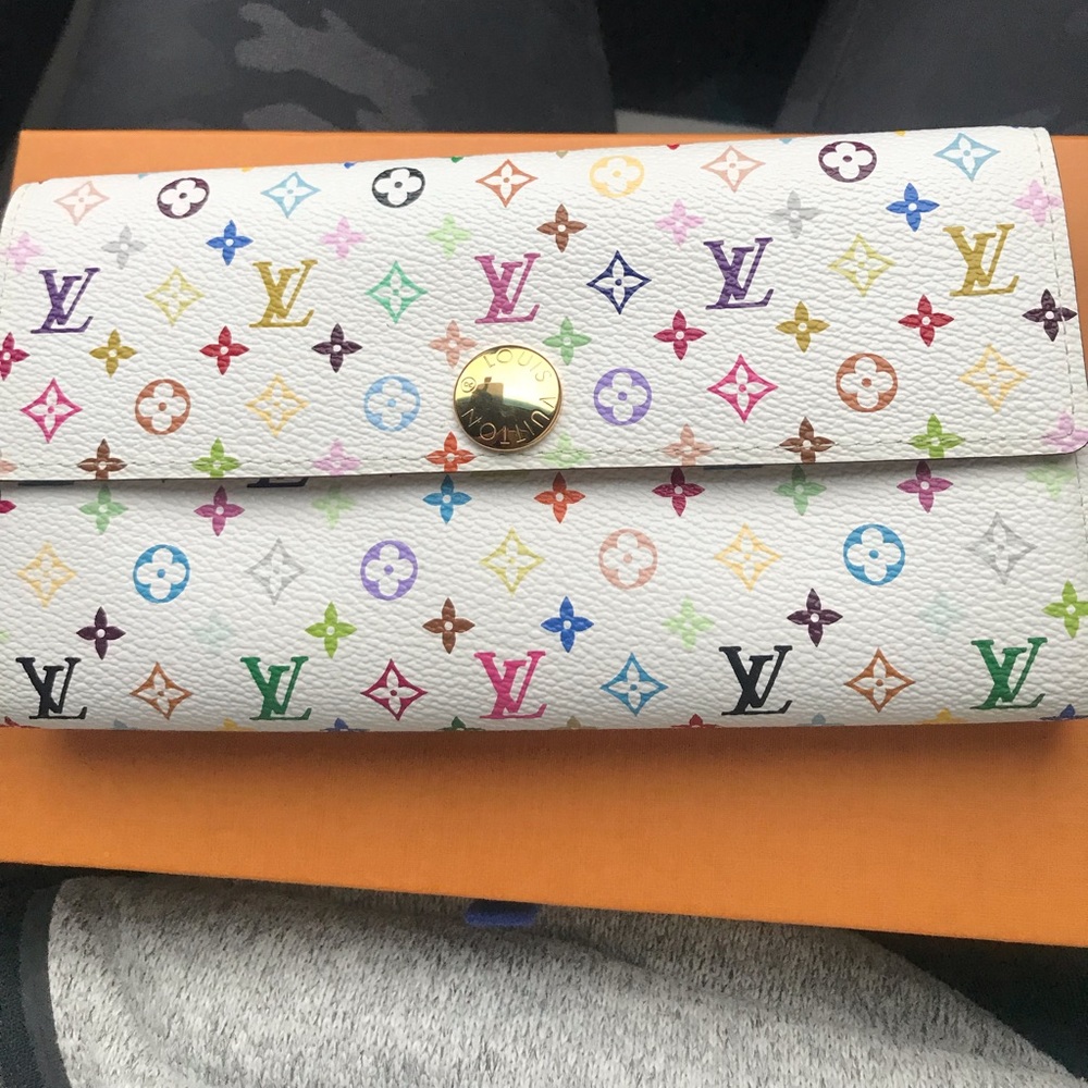 Authentic LV Multicolored Monogram Sarah Wallet💜